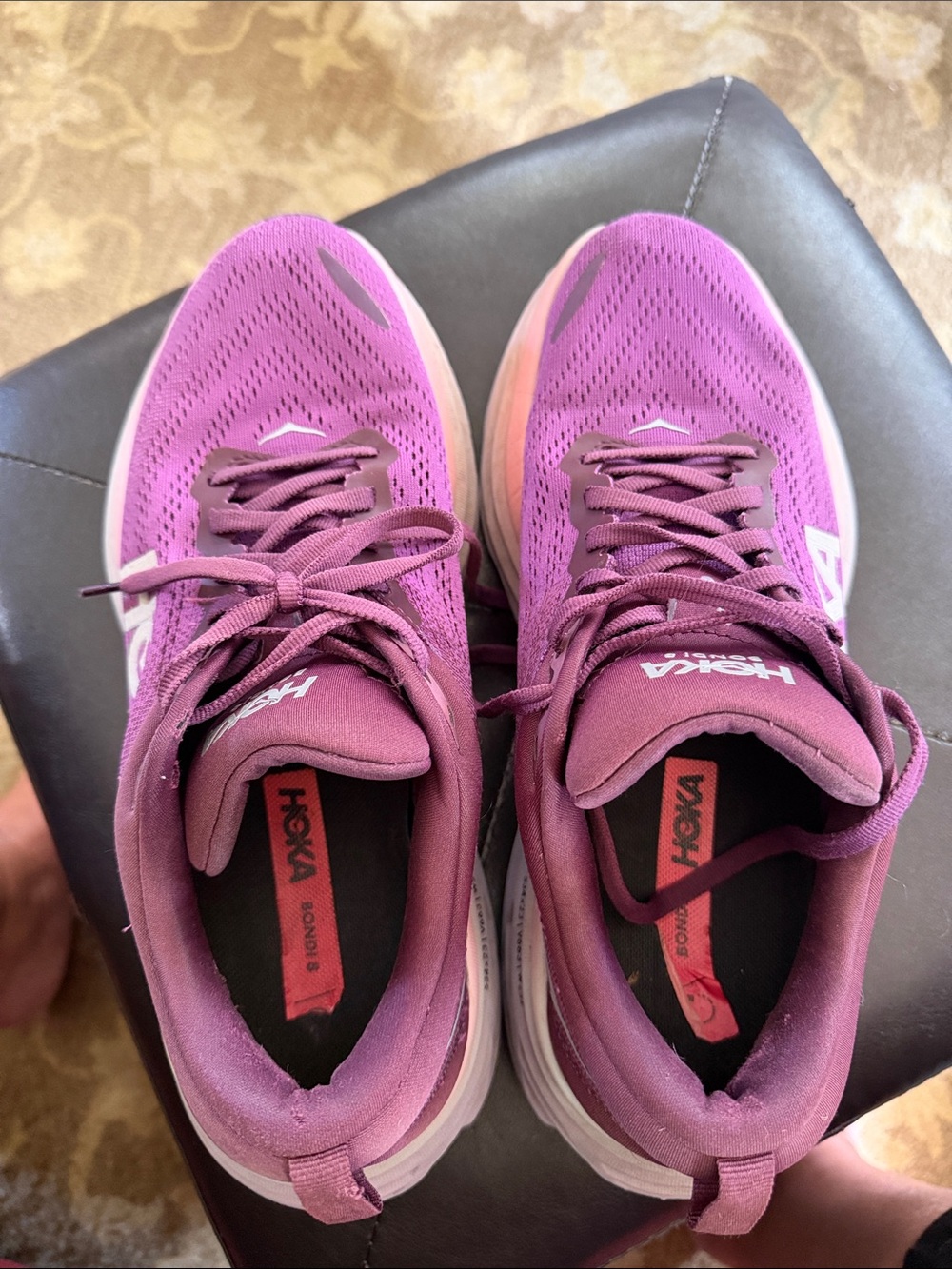 Hoka Women's Bondi 8 Athletic Running Shoes w/ Box - Picture 5 of 7